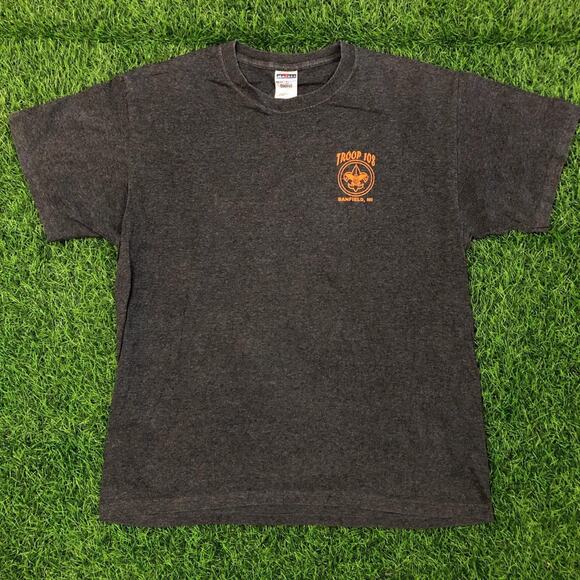 Jerzees Other - Men’s Grey Boy Scouts Troop 108 Banfield, MI Graphic Tee